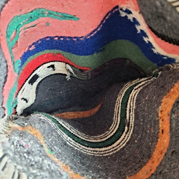 Boho Woven Wool Tribal Crossbody Messenger Bag - Picture 5 of 5